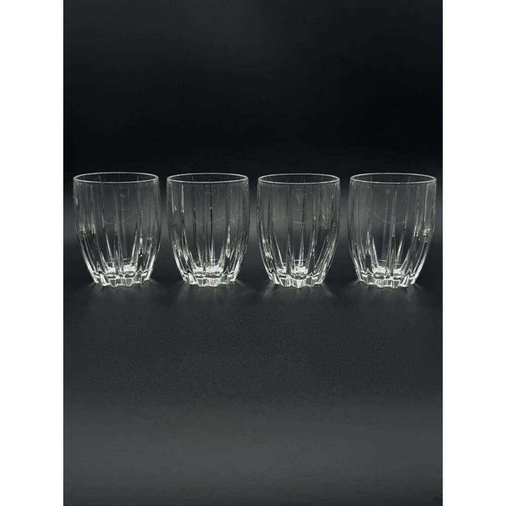 Marquis by Waterford Omega Crystal 12 oz Double Old Fashioned Tumblers Set of 4